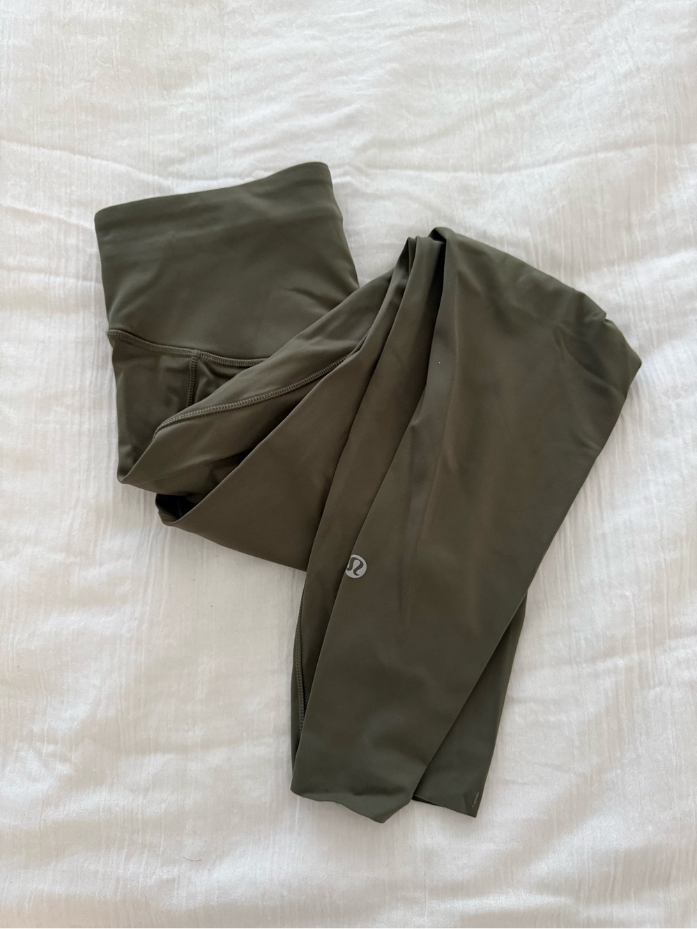 lululemon athletica Olive Green Athletic Leggings